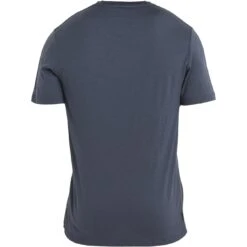 Icebreaker Tech Lite II Alpine Crossing T-Shirt Heren - Graphite -Icebreaker icebreaker mens tech lite ii alpine crossing short sleeve tee graphite 2 1486458