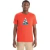 Icebreaker Tech Lite II Camping Grounds T-Shirt Heren - Vibrant Earth -Icebreaker icebreaker mens tech lite ii camping grounds short sleeve tee vibrant earth 1 1458633