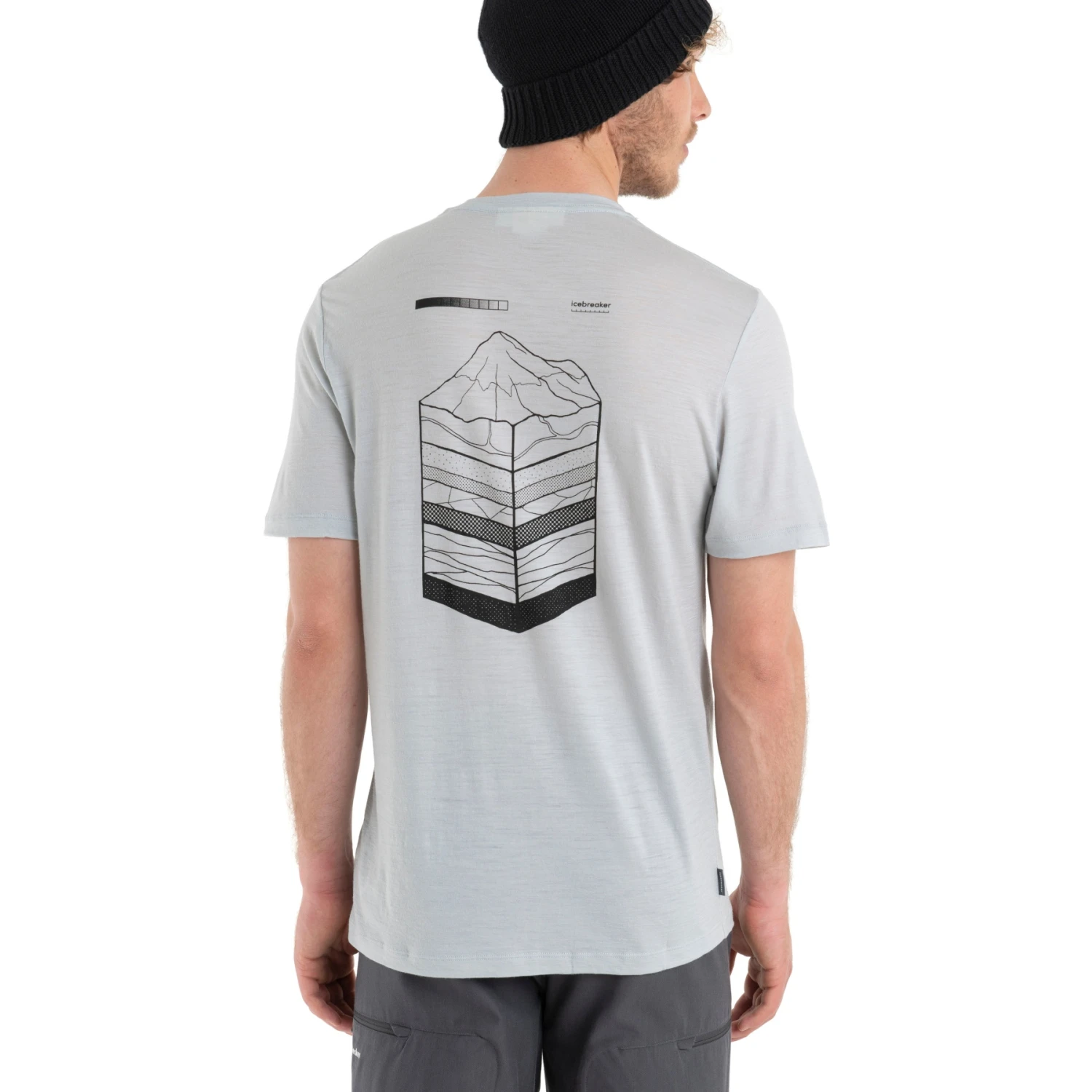 Icebreaker Tech Lite II Mountain Layers T-Shirt Heren - Ether 4 Icebreaker Tech Lite II Mountain Layers T-Shirt Heren - Ether - Afbeelding 2