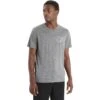 Icebreaker Tech Lite II Mountain Sunset T-Shirt Heren - Gritstone Hthr -Icebreaker icebreaker mens tech lite ii mountain sunset short sleeve tee gritstone hthr 3 1382971
