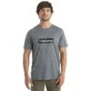 Icebreaker Tech Lite II Natural Shades Logo T-Shirt Heren - Gritstone HTHR
