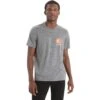 Icebreaker Tech Lite II Spring Glow T-Shirt Heren - Gritstone Hthr -Icebreaker icebreaker mens tech lite ii spring glow short sleeve tee gritstone hthr 3 1383057