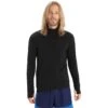 Icebreaker ZoneKnit™ Jas Heren - Zwart -Icebreaker icebreaker mens zoneknit long sleeve zip jacket black 2 1265378