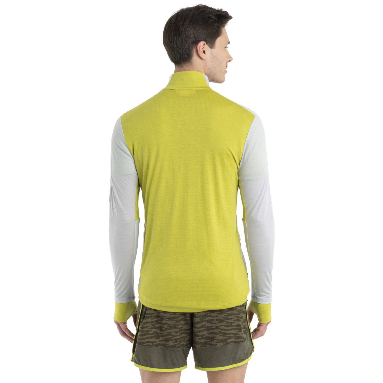 Icebreaker ZoneKnit™ Jas Heren - Ether/Bio Lime 4 Icebreaker ZoneKnit™ Jas Heren - Ether/Bio Lime - Afbeelding 2