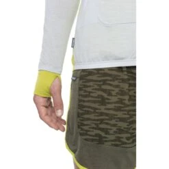 Icebreaker ZoneKnit™ Jas Heren - Ether/Bio Lime 18 Icebreaker ZoneKnit™ Jas Heren - Ether/Bio Lime -Icebreaker icebreaker mens zoneknit long sleeve zip jacket ether bio lime model 5 1499307