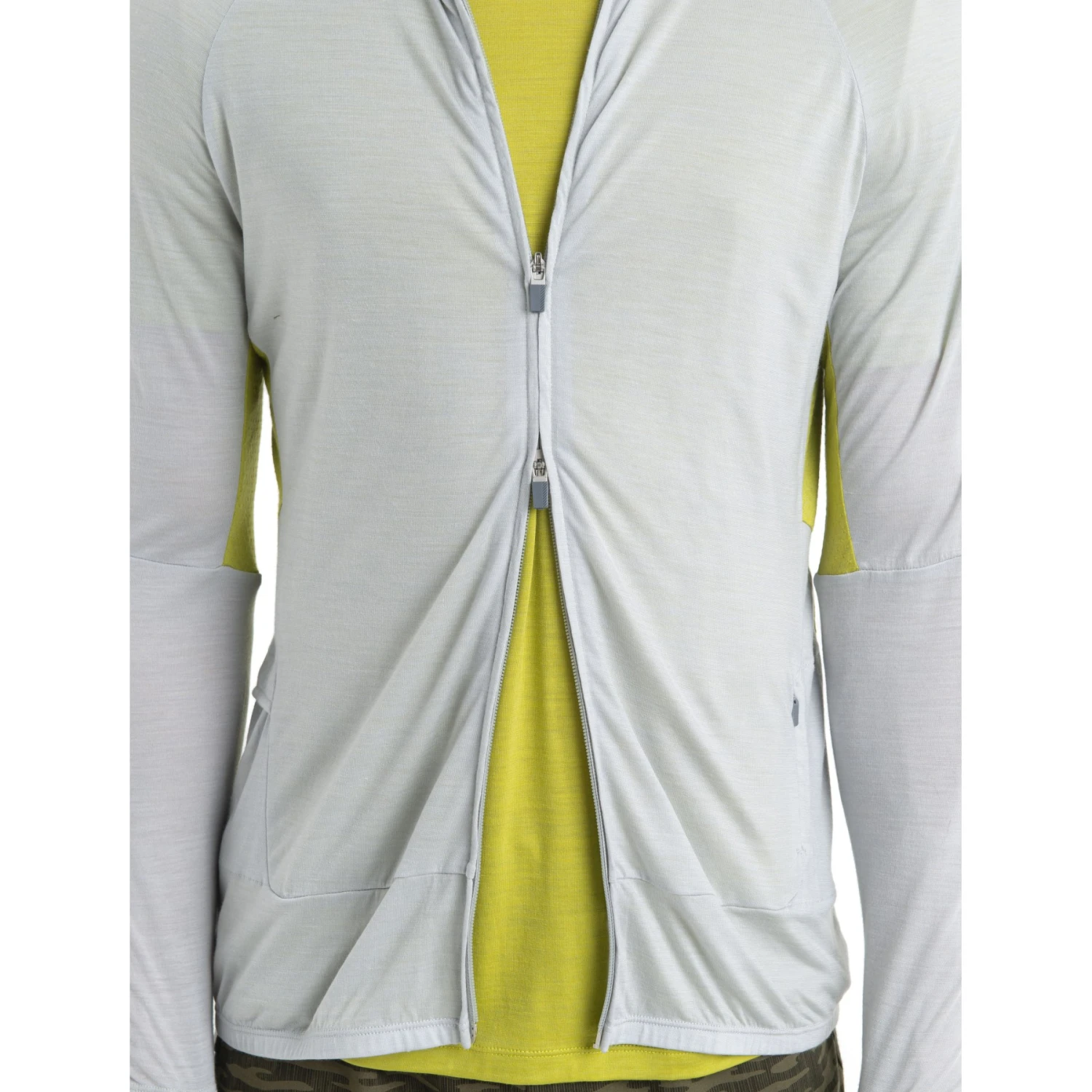 Icebreaker ZoneKnit™ Jas Heren - Ether/Bio Lime 10 Icebreaker ZoneKnit™ Jas Heren - Ether/Bio Lime - Afbeelding 8