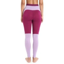 Icebreaker -Icebreaker icebreaker womens 125 zoneknit leggings go berry purple gaze 4 1385244