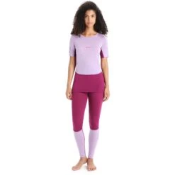 Icebreaker 125 ZoneKnit™ Onderbroek Dames - Go Berry/Purple Gaze -Icebreaker icebreaker womens 125 zoneknit leggings go berry purple gaze 5 1385245