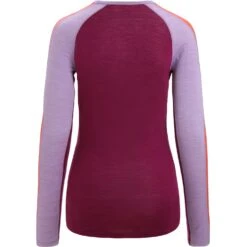 Icebreaker 125 ZoneKnit™ Crewe Shirt Met Lange Mouwen Dames - Purple Gaze/Go Berry -Icebreaker icebreaker womens 125 zoneknit long sleeve crewe purple gaze go berry 2 1385369