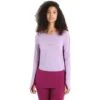 Icebreaker 125 ZoneKnit™ Crewe Shirt Met Lange Mouwen Dames - Purple Gaze/Go Berry -Icebreaker icebreaker womens 125 zoneknit long sleeve crewe purple gaze go berry 3 1385370
