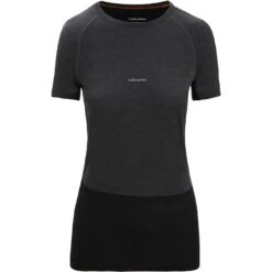 Icebreaker 125 ZoneKnit™ Crewe T-Shirt Dames - Jet Hthr/Black/Metro Hthr 11 Icebreaker 125 ZoneKnit™ Crewe T-Shirt Dames - Jet Hthr/Black/Metro Hthr -Icebreaker icebreaker womens 125 zoneknit short sleeve crewe jet hthr black metro hthr 1 1385395