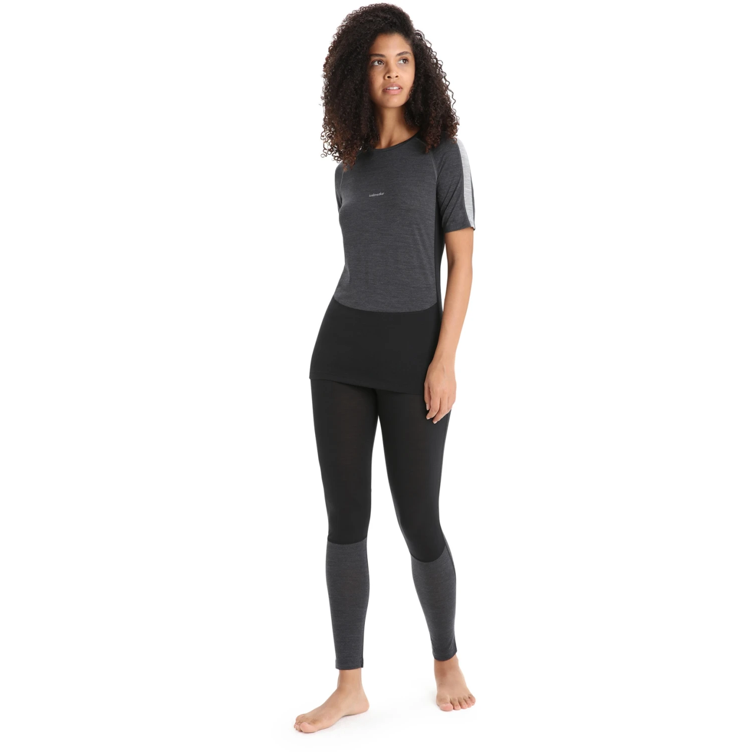 Icebreaker 125 ZoneKnit™ Crewe T-Shirt Dames - Jet Hthr/Black/Metro Hthr 7 Icebreaker 125 ZoneKnit™ Crewe T-Shirt Dames - Jet Hthr/Black/Metro Hthr - Afbeelding 5