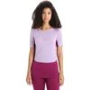 Icebreaker 125 ZoneKnit™ Crewe T-Shirt Dames - Purple Gaze/Go Berry -Icebreaker icebreaker womens 125 zoneknit short sleeve crewe purple gaze go berry 3 1385404