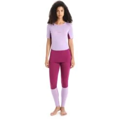 Icebreaker 125 ZoneKnit™ Crewe T-Shirt Dames - Purple Gaze/Go Berry -Icebreaker icebreaker womens 125 zoneknit short sleeve crewe purple gaze go berry 5 1385406
