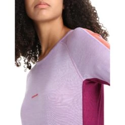 Icebreaker 125 ZoneKnit™ Crewe T-Shirt Dames - Purple Gaze/Go Berry -Icebreaker icebreaker womens 125 zoneknit short sleeve crewe purple gaze go berry 7 1385408