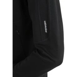 Icebreaker 560 Realfleece™ Elemental II Fleece Jas Met Capuchon Dames - Zwart -Icebreaker icebreaker womens 560 realfleece elemental ii long sleeve zip hood black 3 1555467