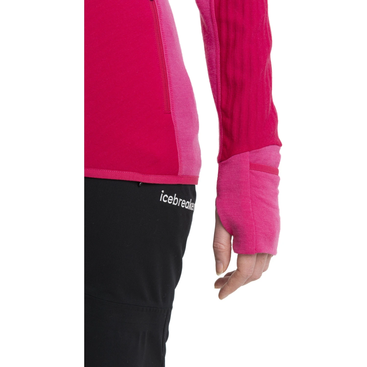 Icebreaker Descender Fleece Jas Met Capuchon Dames - Electron Pink/Tempo 11 Icebreaker Descender Fleece Jas Met Capuchon Dames - Electron Pink/Tempo - Afbeelding 9