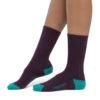 Icebreaker Lifestyle Light Crew Sokken Dames - Nightshade/Flux Green -Icebreaker icebreaker womens lifestyle light crew socks nightshade flux green 1 1552192