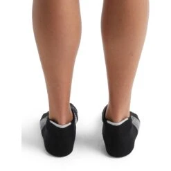 Icebreaker Multisport Light Micro Sokken Dames - Zwart/Snow/Metro Heather -Icebreaker icebreaker womens multisport light micro socks black snow metro heather 3 1147563