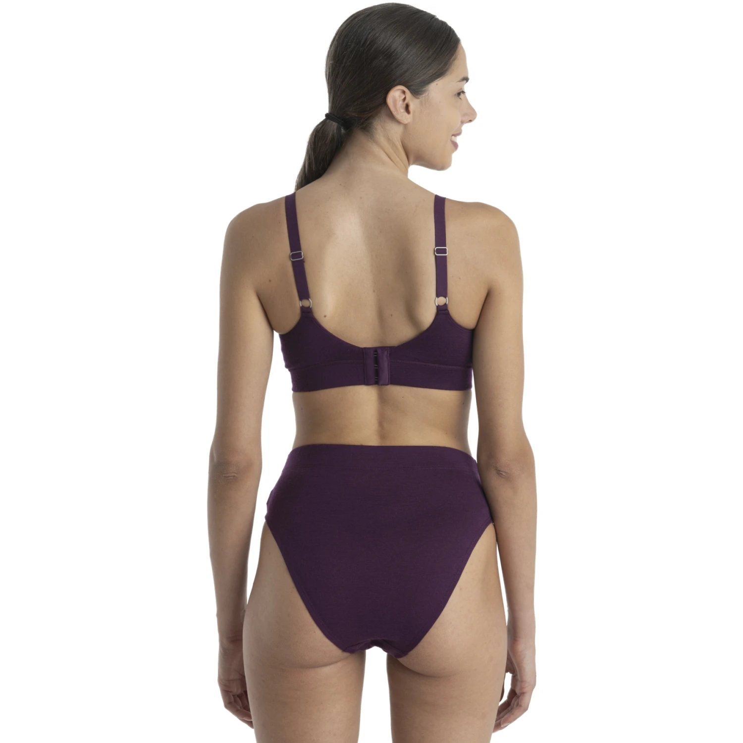 Icebreaker Queens High Cut Slip Dames - Nightshade 7 Icebreaker Queens High Cut Slip Dames - Nightshade - Afbeelding 5