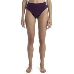 Icebreaker Queens High Cut Slip Dames - Nightshade 9 Icebreaker Queens High Cut Slip Dames - Nightshade -Icebreaker icebreaker womens queens high cut brief nightshade model 1 1535797