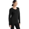 Icebreaker Sphere II Shirt Met Lange Mouwen Dames - Zwart -Icebreaker icebreaker womens sphere ii long sleeve tee black 2 1148099