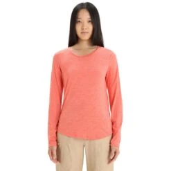Icebreaker Sphere II Shirt Met Lange Mouwen Dames - Vibrant Earth Hthr