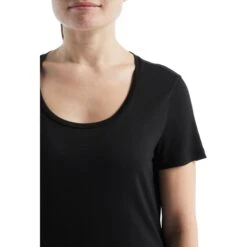 Icebreaker Sphere II Scoop T-Shirt Dames - Zwart -Icebreaker icebreaker womens sphere ii short sleeve scoop tee black 6 1148121