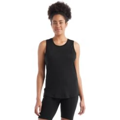 Icebreaker Sphere II Tanktop Dames - Zwart