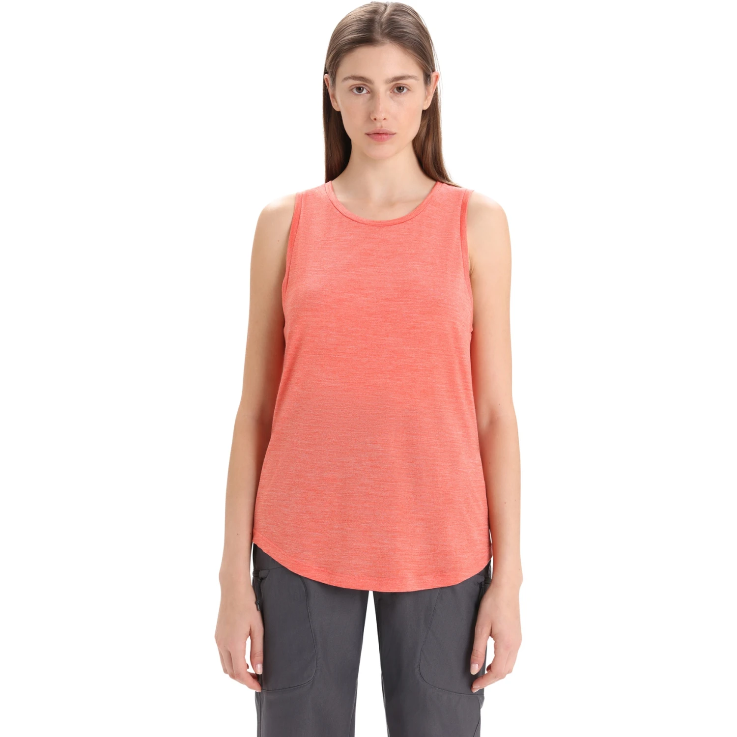 Icebreaker Sphere II Tanktop Dames - Vibrant Earth Hthr 3 Icebreaker Sphere II Tanktop Dames - Vibrant Earth Hthr