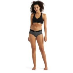 Icebreaker Sprite Hot Pants Slip Dames - Gritstone HTHR 013 -Icebreaker icebreaker womens sprite hot pants gritstone hthr 013 3 1458399