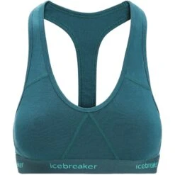 Icebreaker Sprite Racerback Sport-BH Dames - Green Glory