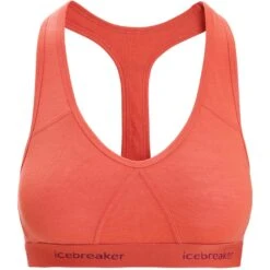 Icebreaker Sprite Racerback Sport-BH Dames - Vibrant Earth