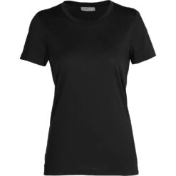 Icebreaker Tech Lite II T-Shirt Dames - Zwart -Icebreaker icebreaker womens tech lite ii t shirt black 1 1039458