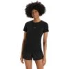 Icebreaker ZoneKnit™ Slit Back T-Shirt Dames - Zwart -Icebreaker icebreaker womens zoneknit slit back short sleeve tee black 2 1271466