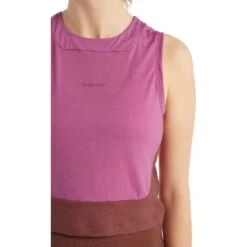 Icebreaker ZoneKnit™ Tanktop Dames - Cosmic/Grape -Icebreaker icebreaker womens zoneknit tank top cosmic grape 5 1149159